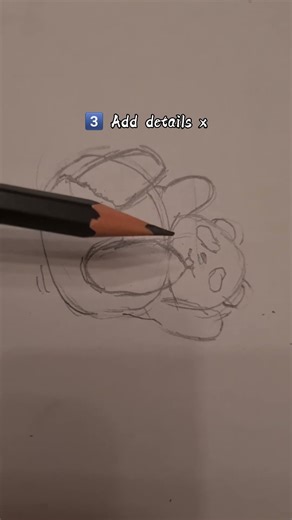 How to draw an EASY 4-Step Panda! #tutorial #art #drawing #sketching #youtubeshorts #shorts