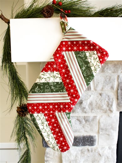 Christmas Stocking Lattice Pattern, FPP, Foundation Paper Pieced Pattern, Classic, Quilted, Heirloom, PDF Download Sewing Project Scrappy - Etsy