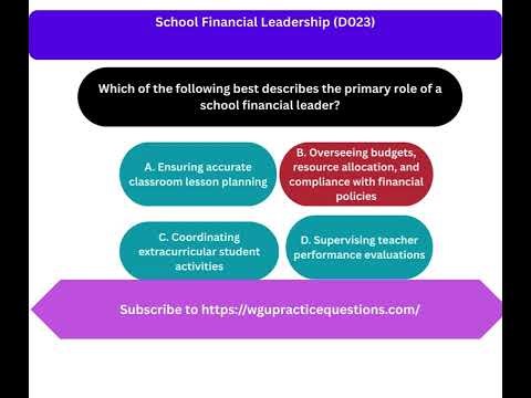 School Financial Leadership D023