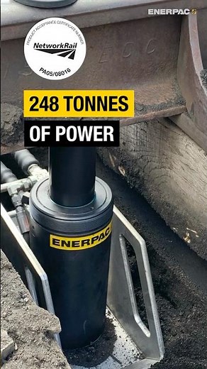 Powerful Hydraulic Rail Track Lift System #Enerpac #TL248 #TrackMaintenance