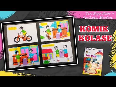 Membuat Komik Secara Kolase || Seni Rupa Kelas 4 Kurikulum Merdeka || Kolase dari Kertas Origami