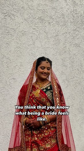 Mrunal | Multipassionate Lifestyle Creator on Instagram: "You dream of this moment your whole life — the lehenga, the music, the chaos, the love. But nothing prepares you for how you feel in that moment. It’s not just about becoming a bride… It’s about meeting a version of yourself you’ve never seen before. Soft. Radiant. Brave. Full of love. Full of truth. You’ll carry her forever. 💫 . . . #bride #indianbride #bridetobride #bridalfeel #relatable #relationships #indianwedding #indianweddingstyl