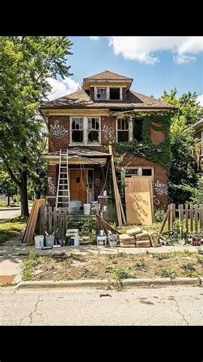 From Ruined Brick House to Dream Home | 20 Second Renovation