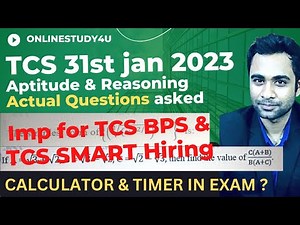 TCS NQT 31st jan 2023 actual Questions | TCS BPS & Smart Hiring 2023