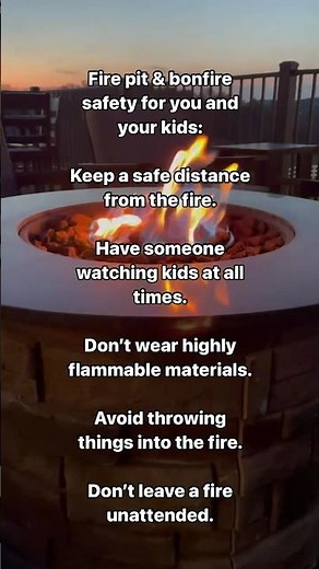 Keeping kids safe around bonfires & fire pits.🔥