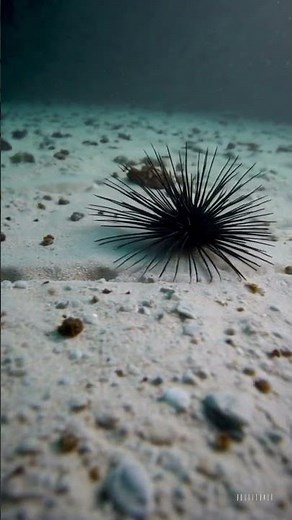 Walking Long-Spined Sea Urchin Moving Across the Seafloor | Wild Archives