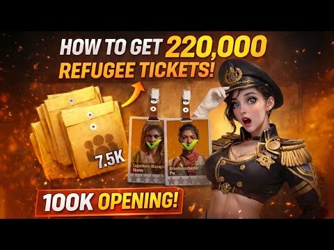 Last Z Top Players 🥇 Get 220K Refugee Tickets📜… How? 🤔(100K Opening💸)