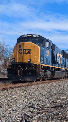 CSX local train L619 departs Raleigh NC at Powell Drive 2/23/2026