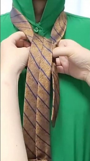 How one of the tutorials on how to fold a tie to make a knot is done by a creative person