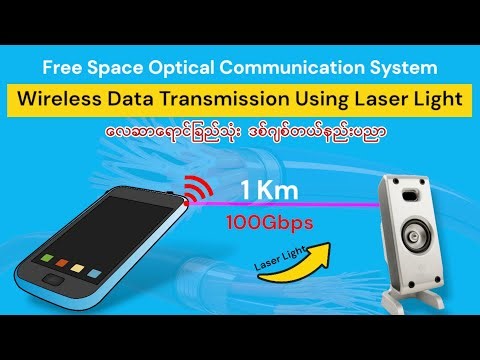 လေဆာရောင်ခြည်သုံးနည်းပညာ ၊ Wireless Data Transmission Using Laser Light ၊ Free Space Optical