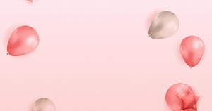 Video Pink holiday background with balloons