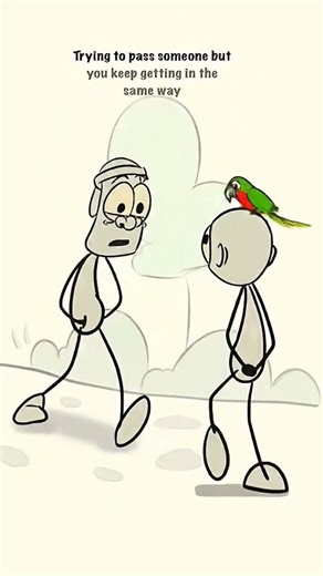 That Awkward Walk Moment 😂 #funny #animation #comedy #shorts