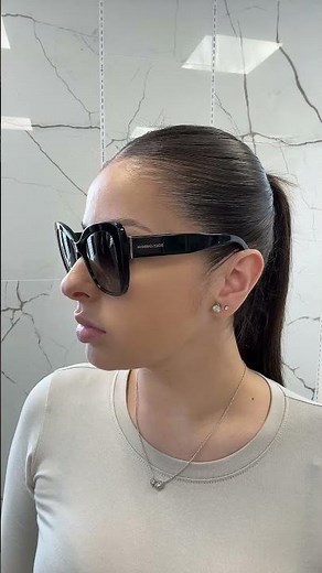 Dolce & Gabbana D&G DG4348 501/8G Sunglasses Black Square Shape 54mm