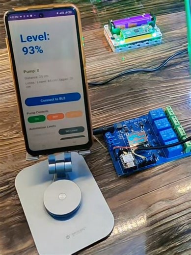 version 2 of my solar powered water tank level sensor is final ready. this time I am using Bluetooth and my custom designed Android application. Watch full video on my YouTube channel Electronic Clinic and read the article on my website link is in the bio. #watertank #waterlevel #learnontiktok #electronics #arduino