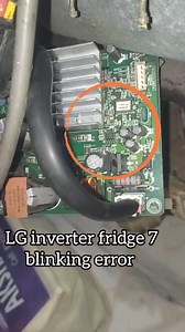 LG inverter fridge 7 blinking error/#reels/#reelsfb/#trending | Simple solutions