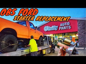 I got stranded at the parts store. 1996 F150 Starter Replacement. - OBS Ford 92-96