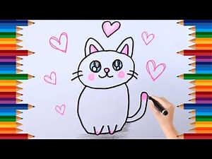 How to Draw a Kitten | Easy Step-by-Step for Kids | Lalagram