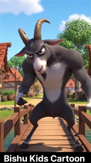 Two Silly Goats Story Props🐄🤓#shorts #youtubeshorts #aishorts #cartoonshorts