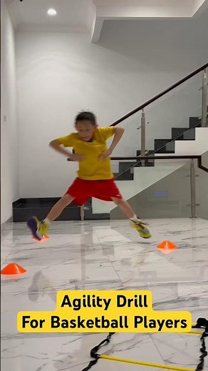 Agility Drill using cones and ladder to Improve Speed and Explosive Power for Kids #speedandagility