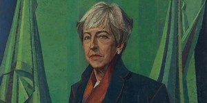 Theresa May's 'barnstorming' portrait divides opinion: "She doesn't deserve it"