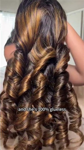 Straight out of box and Ready in Second! byebye slip balayage bodywave wig #wigs #gluelesswig