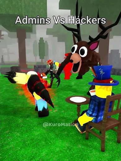 Admins Vs Hackers#shorts #roblox #99nightsintheforest #robloxshorts #robloxanimation #admin #hacker