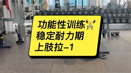 功能性私教课稳定耐力期 上肢拉-1 动作分享，动作编排