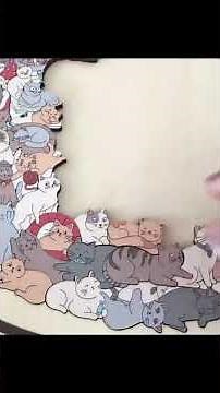 135-Piece Morandi-Colored Cat Shaped Wooden Jigsaw Puzzle 🐱🐾