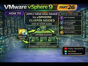 VMware vSphere 9 Full Course | Part 26 | How to Apply New ESXi Image to vSphere Cluster Nodes | Demo