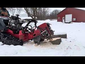 How to use a stump grinder