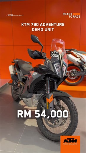 Last Demo KTM 790 Adventure for Sale at RM 54,000