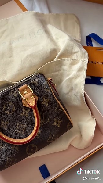 Unboxing My New Louis Vuitton Nano Speedy Bag