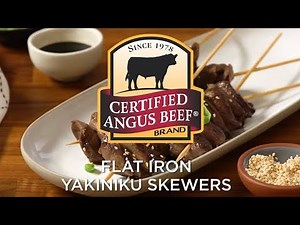 How to Make Yakiniku Skewers | Flat Iron Steak Recipe