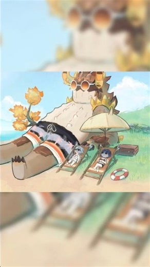 Shenhe and Yelan go on holiday to the beach (Genshin Impact comic) #shenhe #yelan #genshinimpact