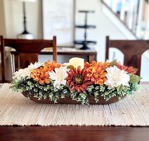 Fall Dining Table Arrangement Fall Decor Rustic Centerpiece Fall Farmhouse Arrangement Autumn Flower Orange Hydrangea Fall Table Decor Fall - Etsy