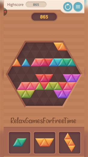 Block Puzzle Games - Score 1K part gameplay Triangles Small endless block puzzle brain connect game
