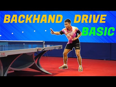Basic Backhand Drive | Table Tennis Tutorial | Table Tennis Review [4k]