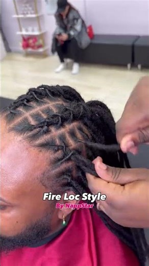 Fire Loc Style after an amazing quality Loc Extensions Installation.👌 appointment at NappStar.com