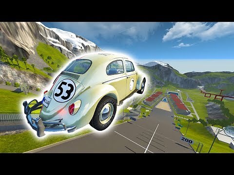 HERBIE VS THE CAR JUMP ARENA! - BeamNG Drive