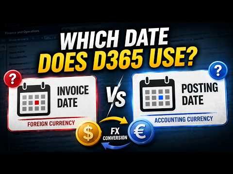 D365 Currency Conversion: Posting Date vs Invoice Date Explained