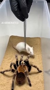 Mouse vs Tarantula – One Wrong Move 😱 A heart-pounding moment as a mouse comes face to face with a tarantula. Speed, tension, and survival instincts collide in seconds. ⚠️ AI generated simulation for educational and study purposes. No real animals were harmed. #MouseTarantula #NatureThriller #AIAnimals #WildlifeMoment #ViralReels | Insect Planet