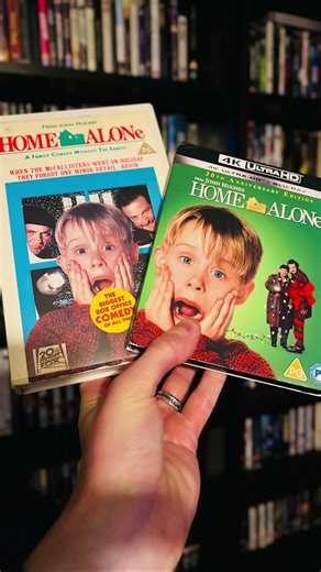 Home Alone VHS vs 4K is the topic of our next video #homealone #vhscollector #4kmovies #90smovies