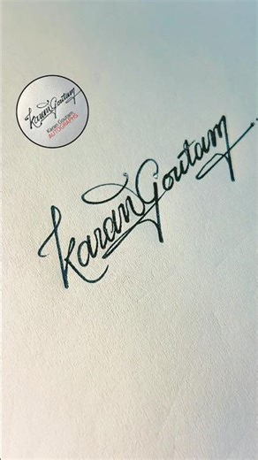 Karan Goutam Signature Design | Autograph Tutorial #autograph #signature #karan #signaturedesign