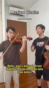 Musical chain - can we connect the phrases? | Twoset Violin