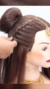 most Beautiful bridal bun hairstyle#beautiful #fashion #hairstyle #bridetobe #judahairstyle #short #viralreelschallenge | Magical Hairstyle