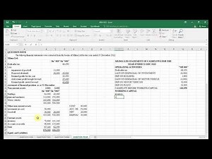 BUSINESS DATA ANALYSIS(BDA)-STATEMENT OF CASHFLOWS