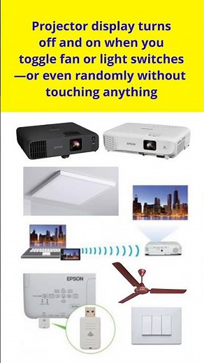 Why does the projector display automatically OFF and ON | Solution