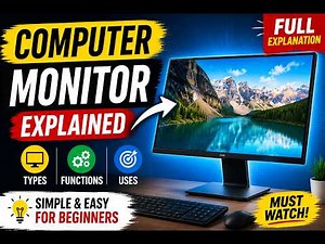 Computer Monitor Explained: Types, Functions, and Uses