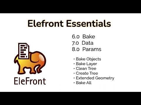 Elefront 06, 07, 08 - Baking, Data, Params
