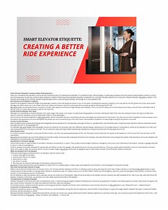 Smart Elevator Etiquette: Creating a Better Ride ExperienceYour paragraph text - SlideServe